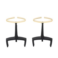 Donald Deskey Andirons, Ottone, Firmato Bennetts