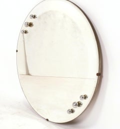 Donald Deskey Art Deco Mirror circa 1930s Documentado en el libro de Deskey