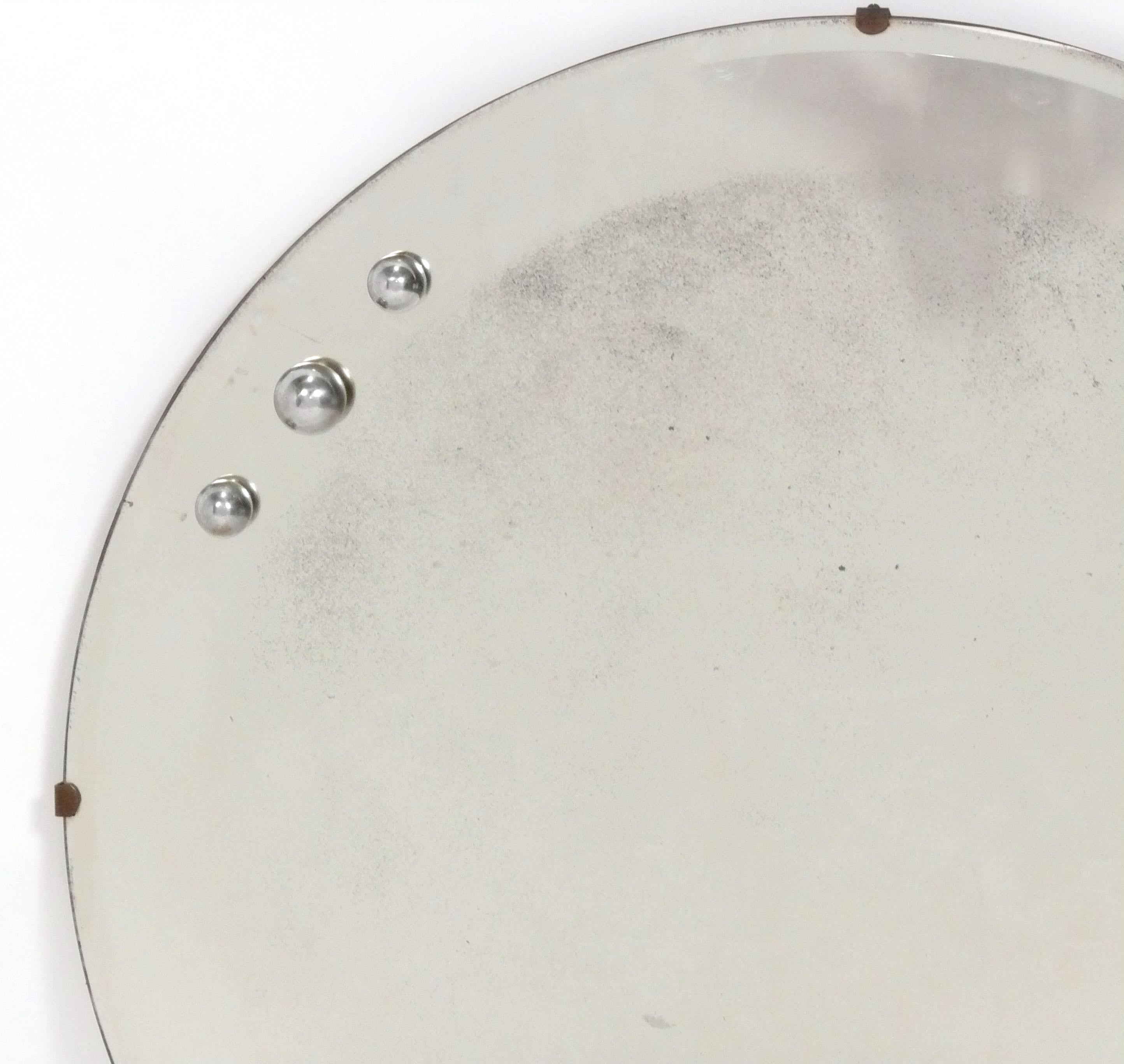 Donald Deskey Art Deco Mirror circa 1930s Dokumentiert in Deskey Buch (Art déco) im Angebot