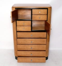 Donald Deskey Art Deco Tall Chest or Dresser for Widdicomb circa 1927