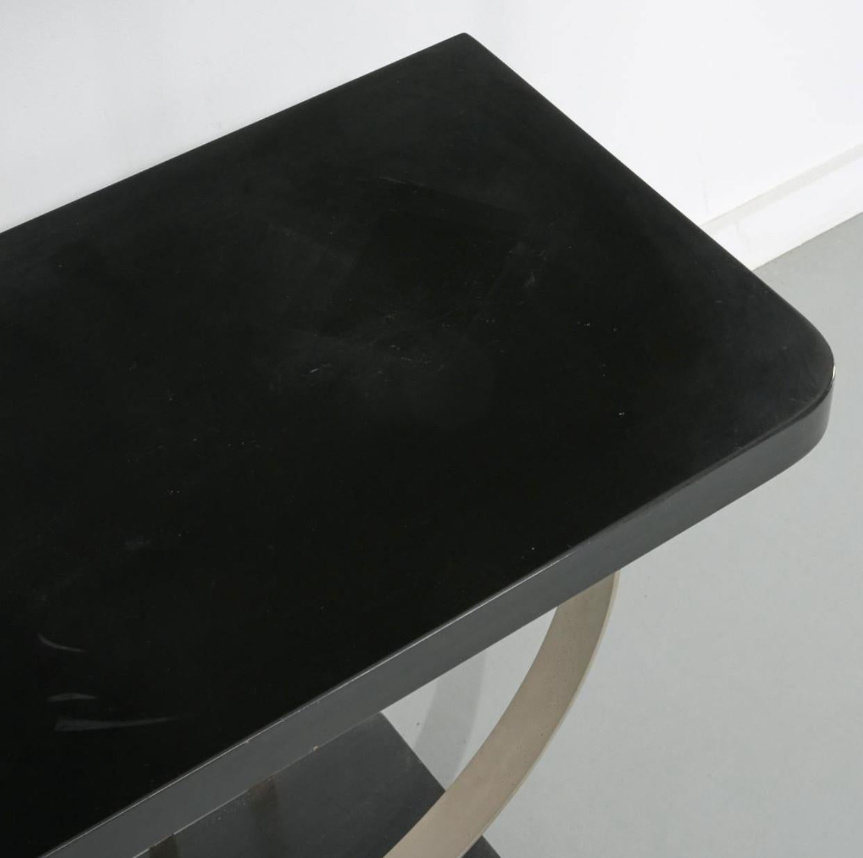 Américain Donald Deskey Attr. Art Moderne Console table and Wall Mirror. en vente