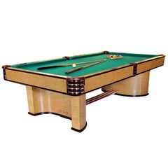 Vintage Donald Deskey Designed Brunswick Paramount Pool Table