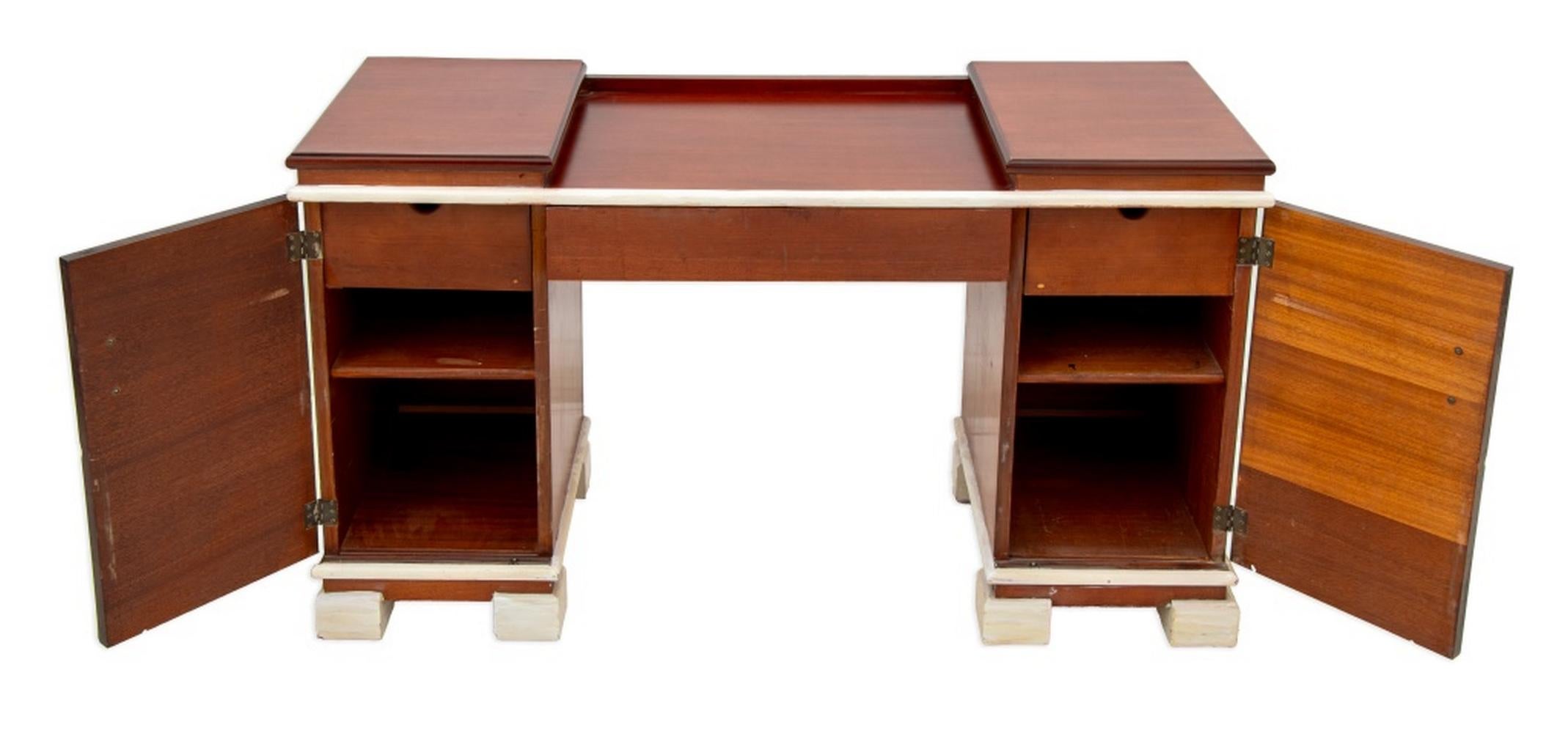 American Donald Deskey for Amodec Maple Dressing Table For Sale