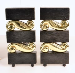 Donald Deskey for Bennett Co. Fireplace Tools and Andirons