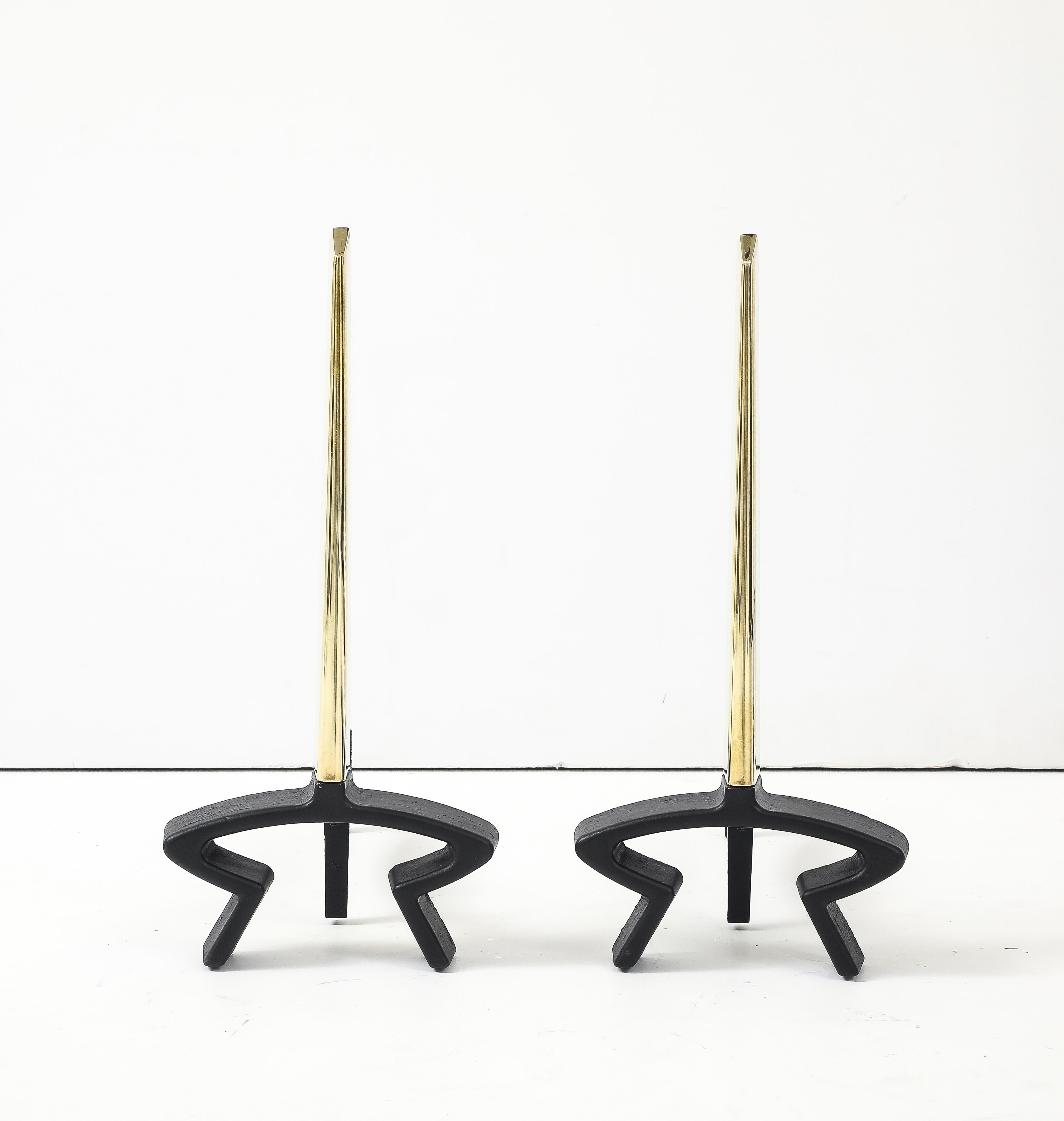 Donald Deskey For Bennett Complete Fireplace Set For Sale 11