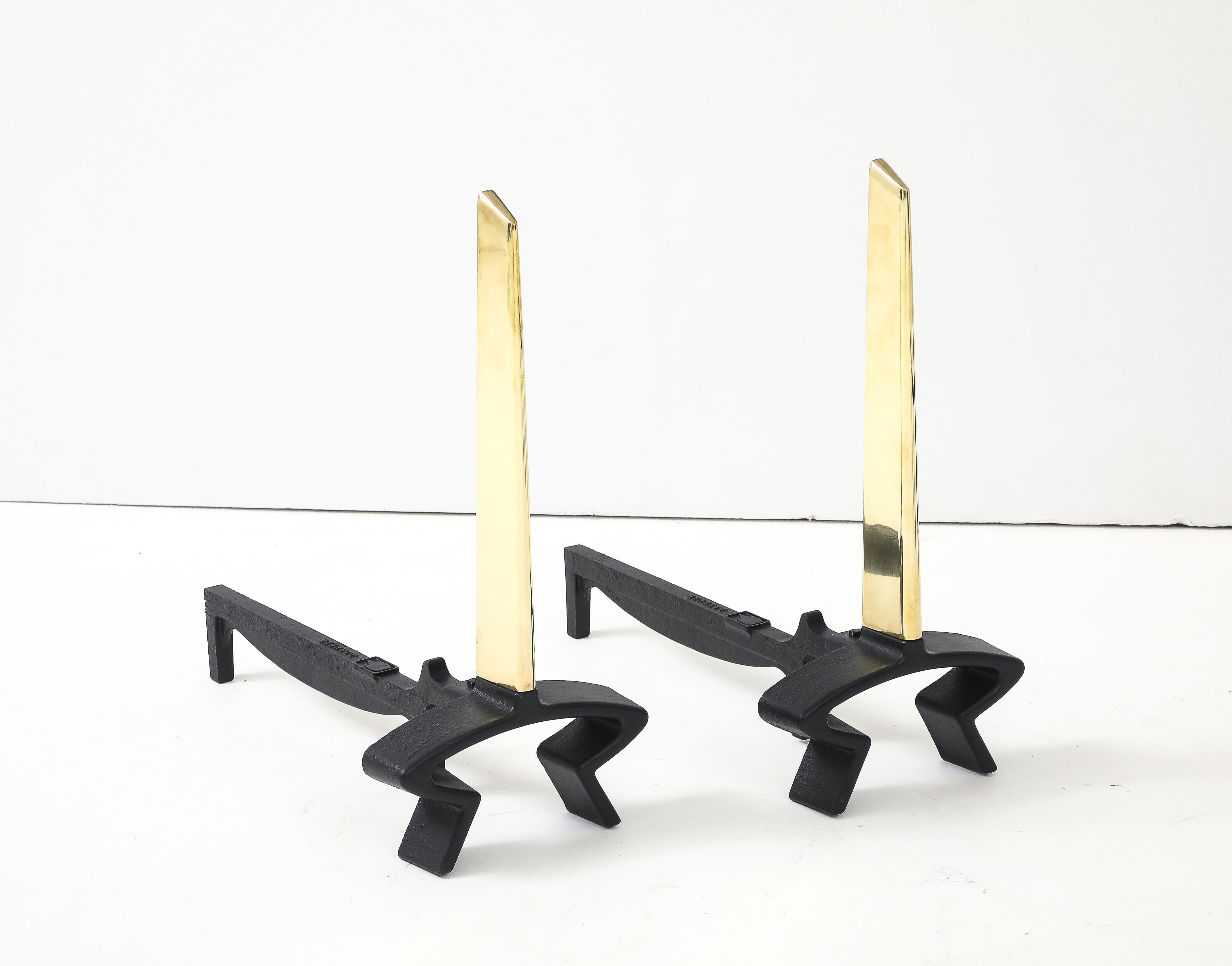 Donald Deskey For Bennett Complete Fireplace Set In Good Condition For Sale In New York, NY
