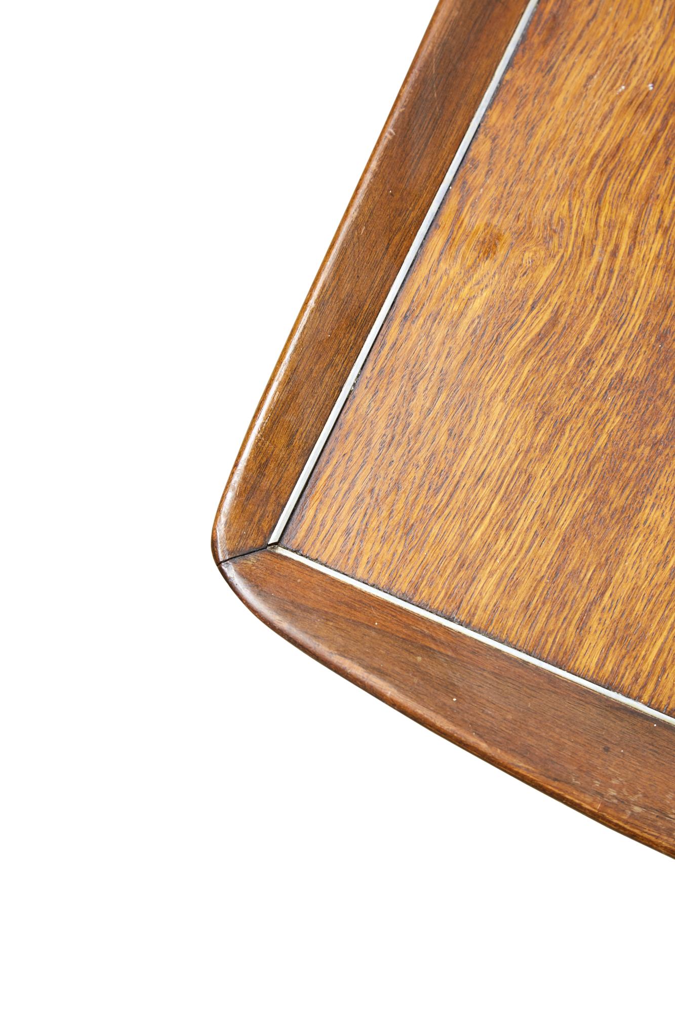 Donald Deskey for Charak Modern  Rosewood 'Surfboard' Cocktail / Coffee Table For Sale 3