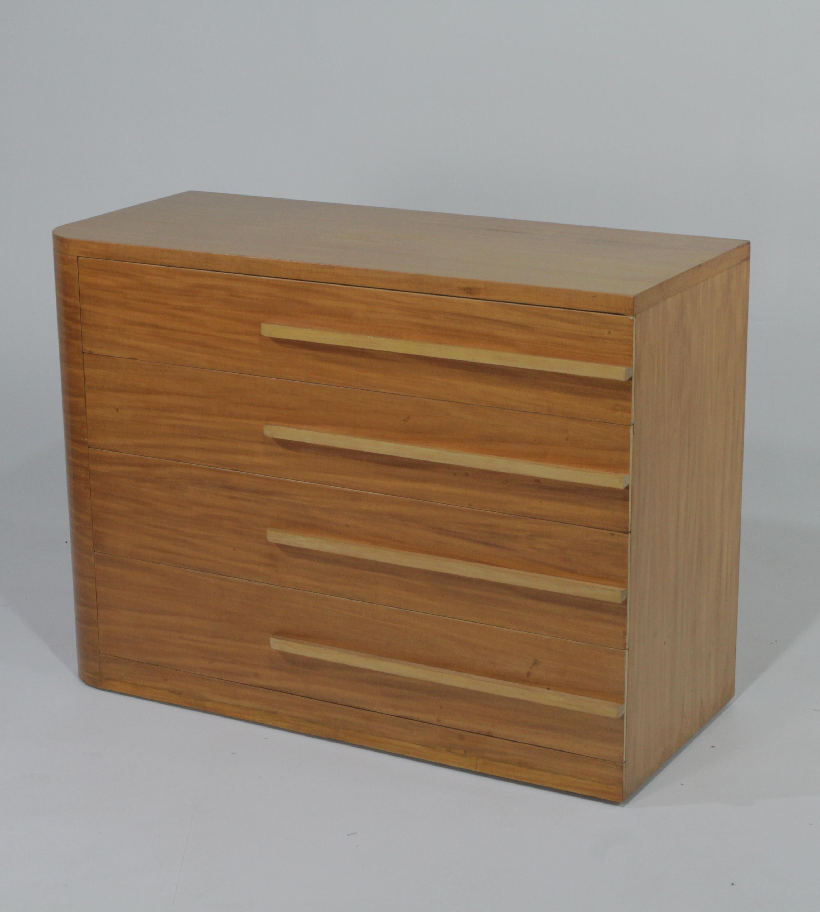 American Donald Deskey for Widdicomb Moderne Art Deco Asymmetrical Dresser Set