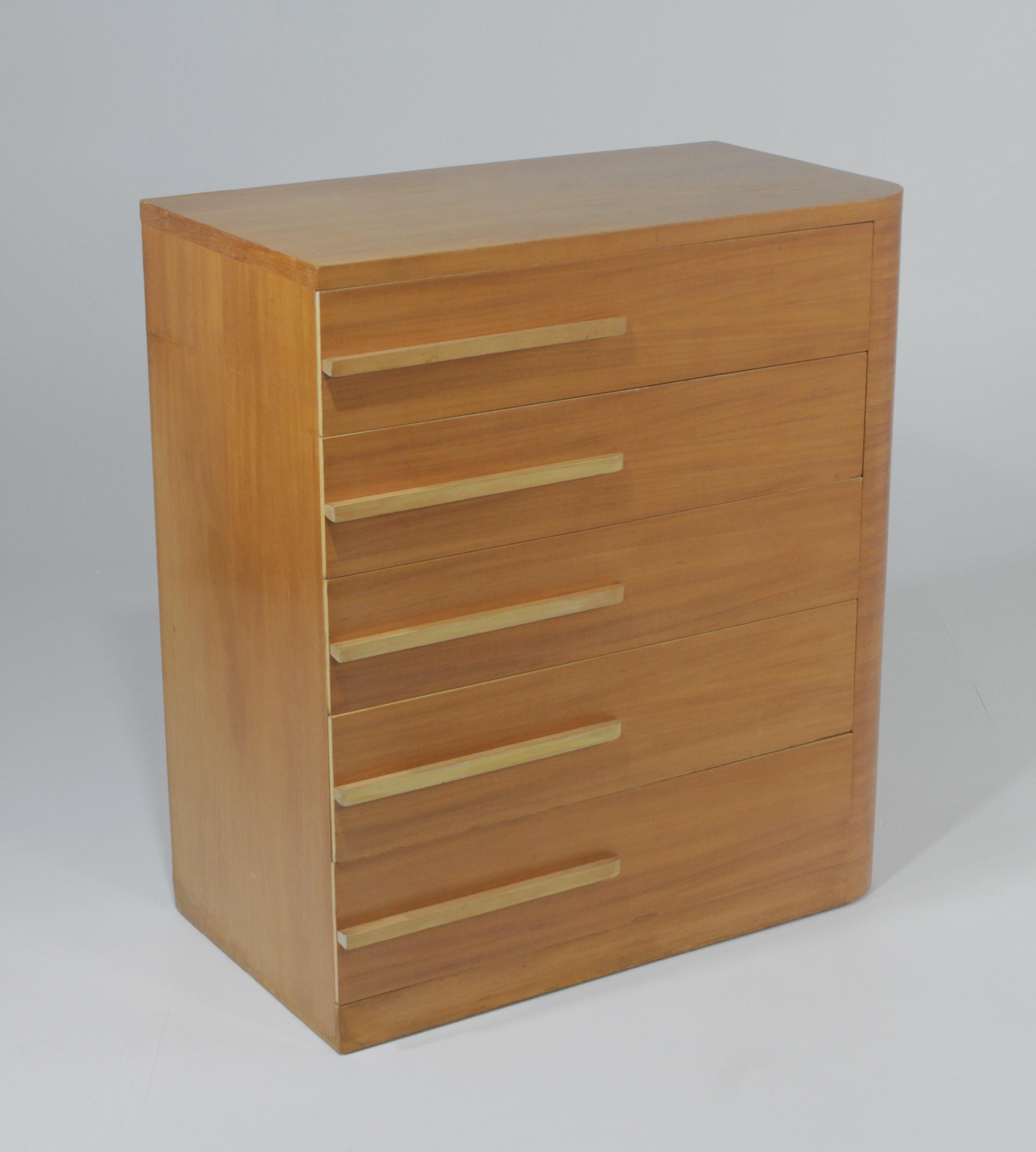 Mid-20th Century Donald Deskey for Widdicomb Moderne Art Deco Asymmetrical Dresser Set