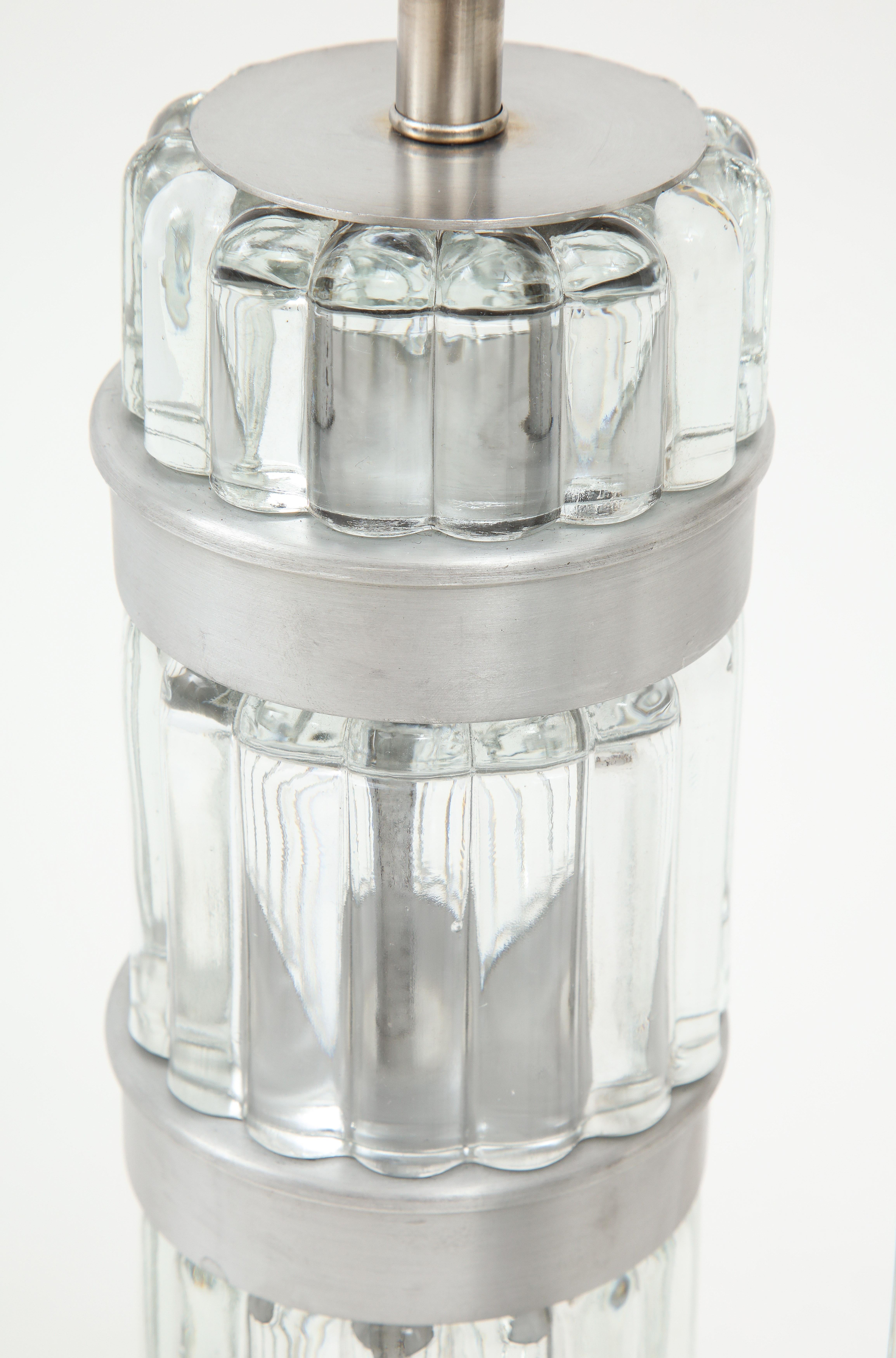 Donald Deskey Glass, Aluminum Lamps 4
