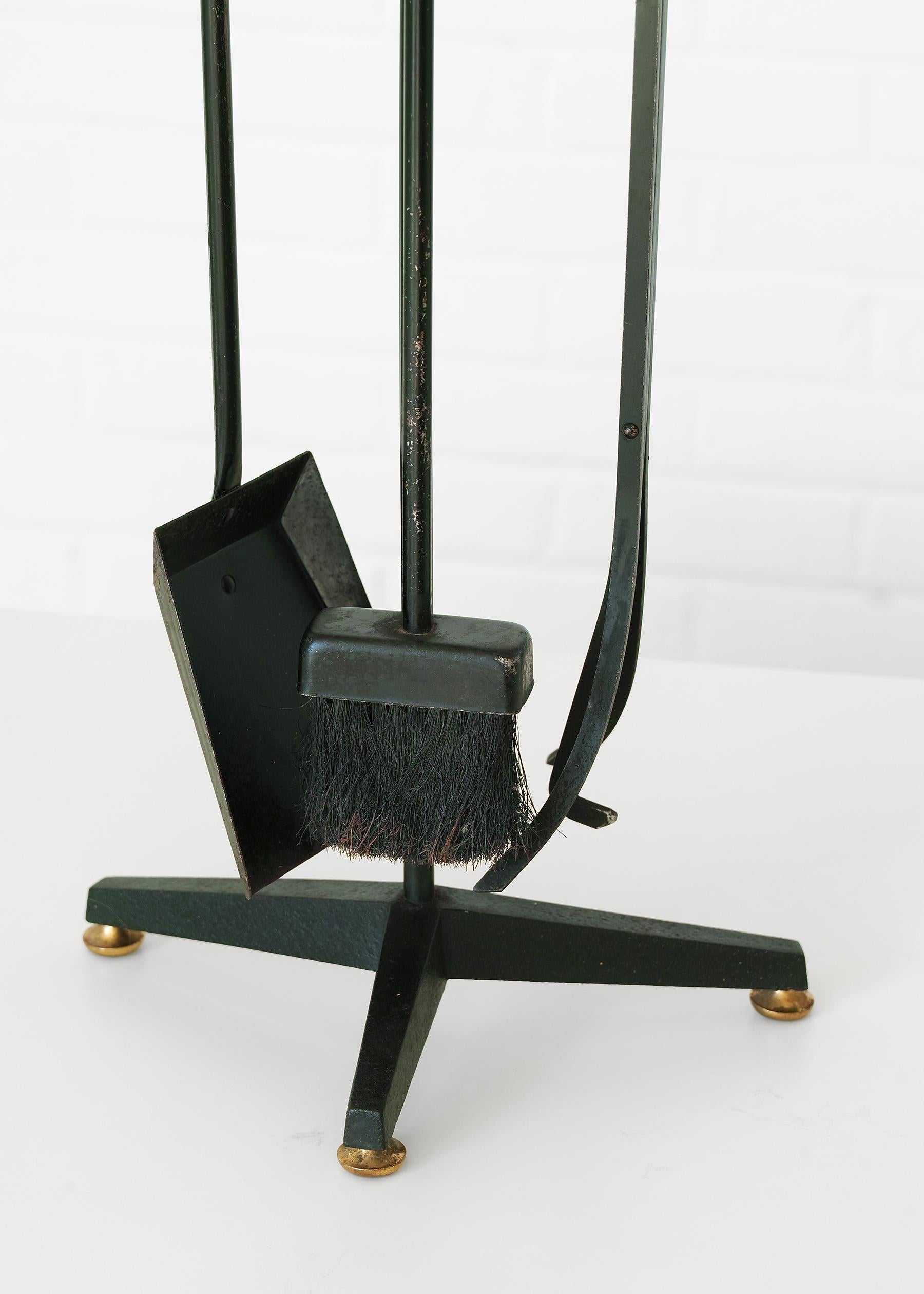 Outils de cheminée Mid-Century Modern de Donald Deskey en vente 1