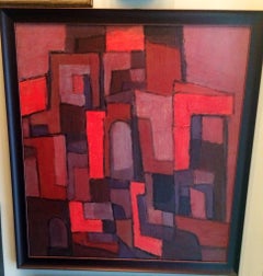 "Abstract, " Donald Deskey, American Cubist mid-century modernist non objective
