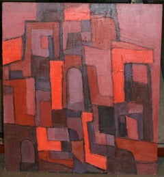 "Abstract, " Donald Deskey, American Cubist mid-century modernist non objective