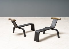 Andirons de style Donald Deskey