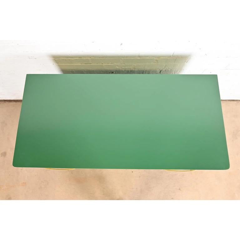 Donald Deskey Style Art Deco Green Lacquered Chest of Drawers, Newly Refinished For Sale 7