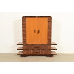 Comò in stile Art Deco Macassar Ebony di Donald Deskey, CIRCA 1930