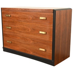 Kommode oder Schubladenschrank im Art-déco-Stil von Donald Deskey, Nussbaumholz, um 1940