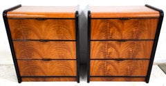 Donald Deskey Style Italian Nightstands Pair