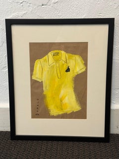 "Yellow Shirt" Pop-Art Watercolor by Donald Robertson/ Drawbertson
