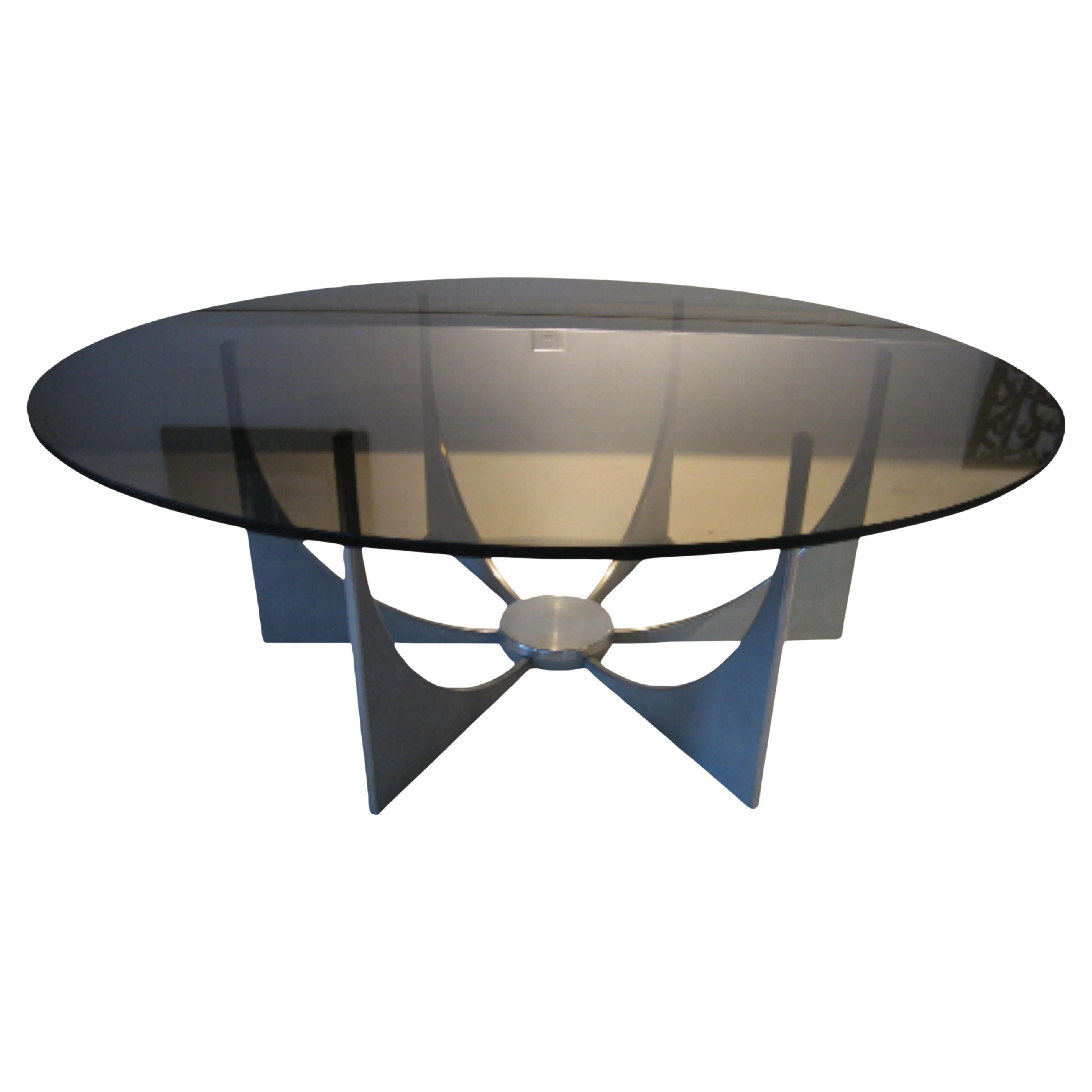 Table basse en aluminium Donald Drumm datant d
environ 1970