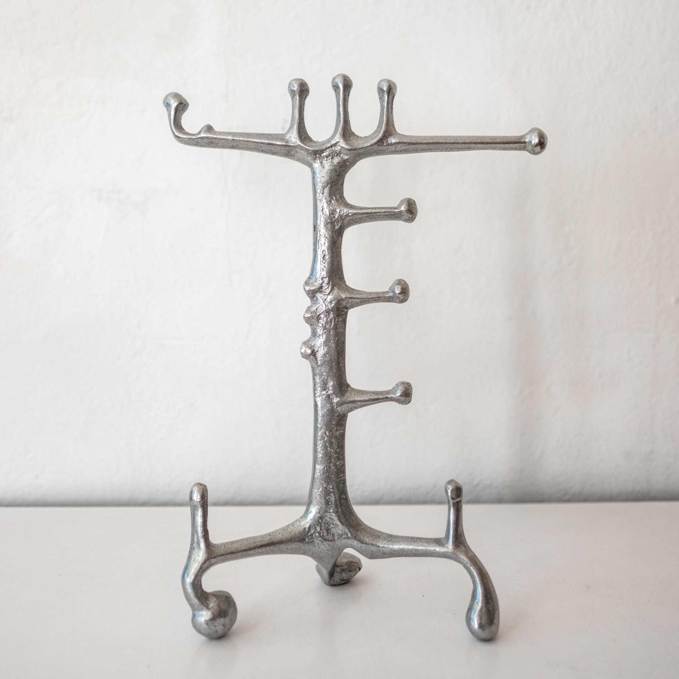 Donald Drumm Aluminum Sculpture Jewelry Stand For Sale 4