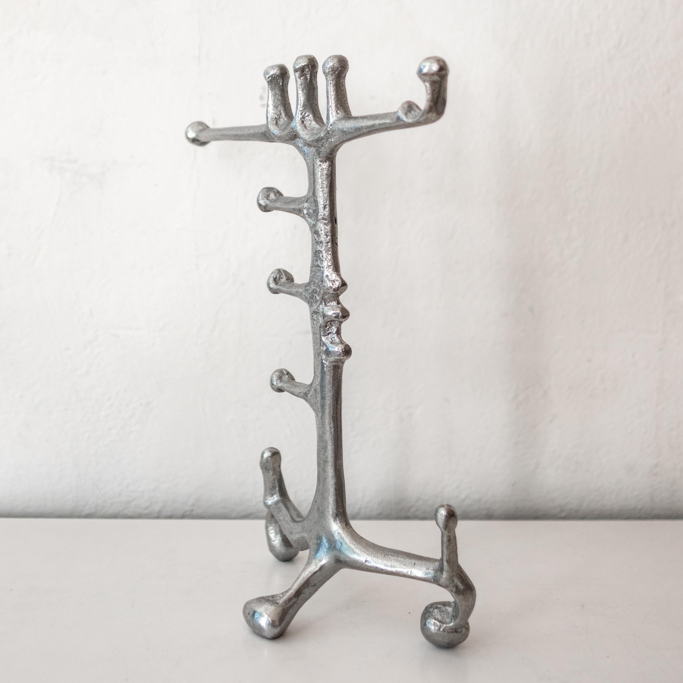 Donald Drumm Aluminum Sculpture Jewelry Stand For Sale 2