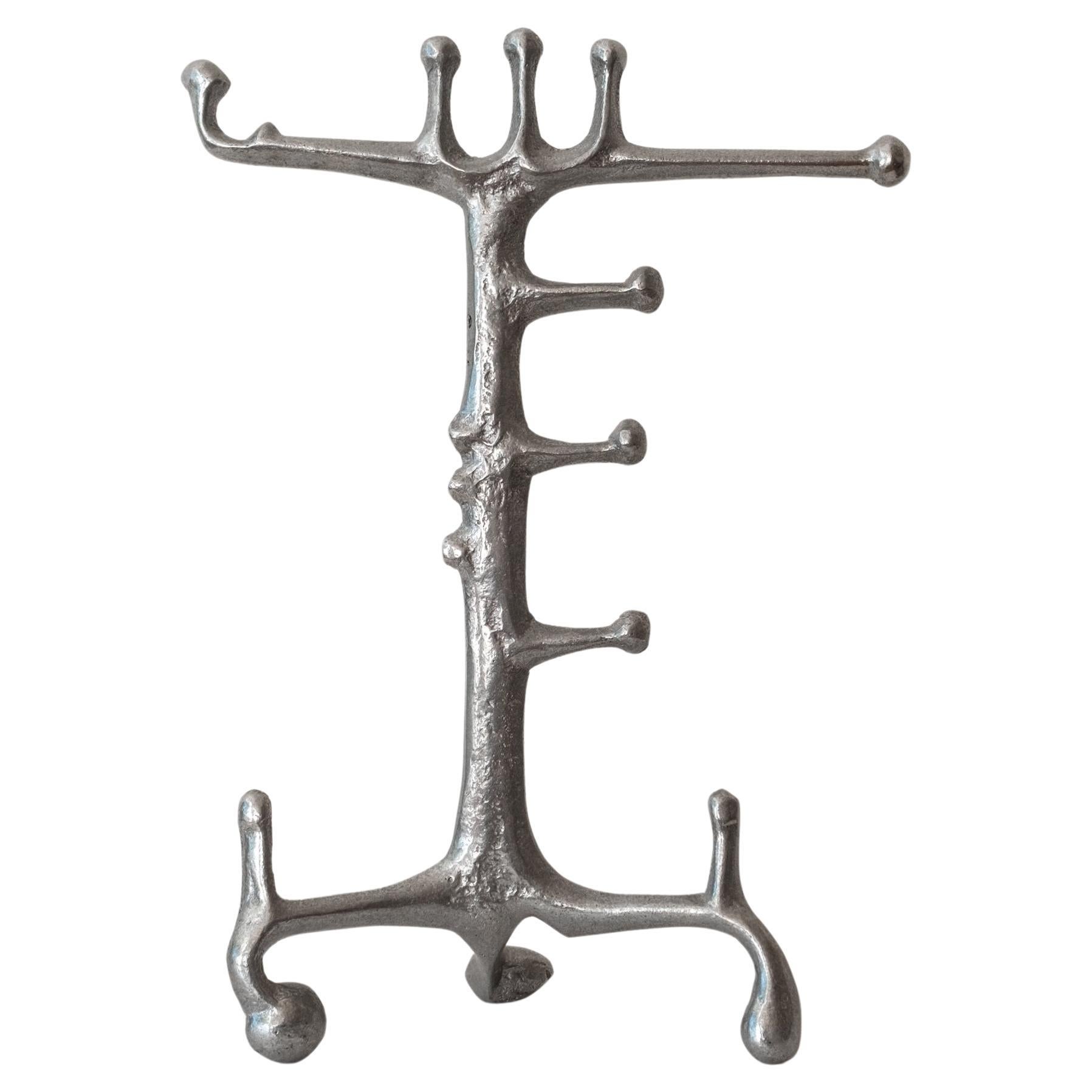 Donald Drumm Aluminum Sculpture Jewelry Stand For Sale