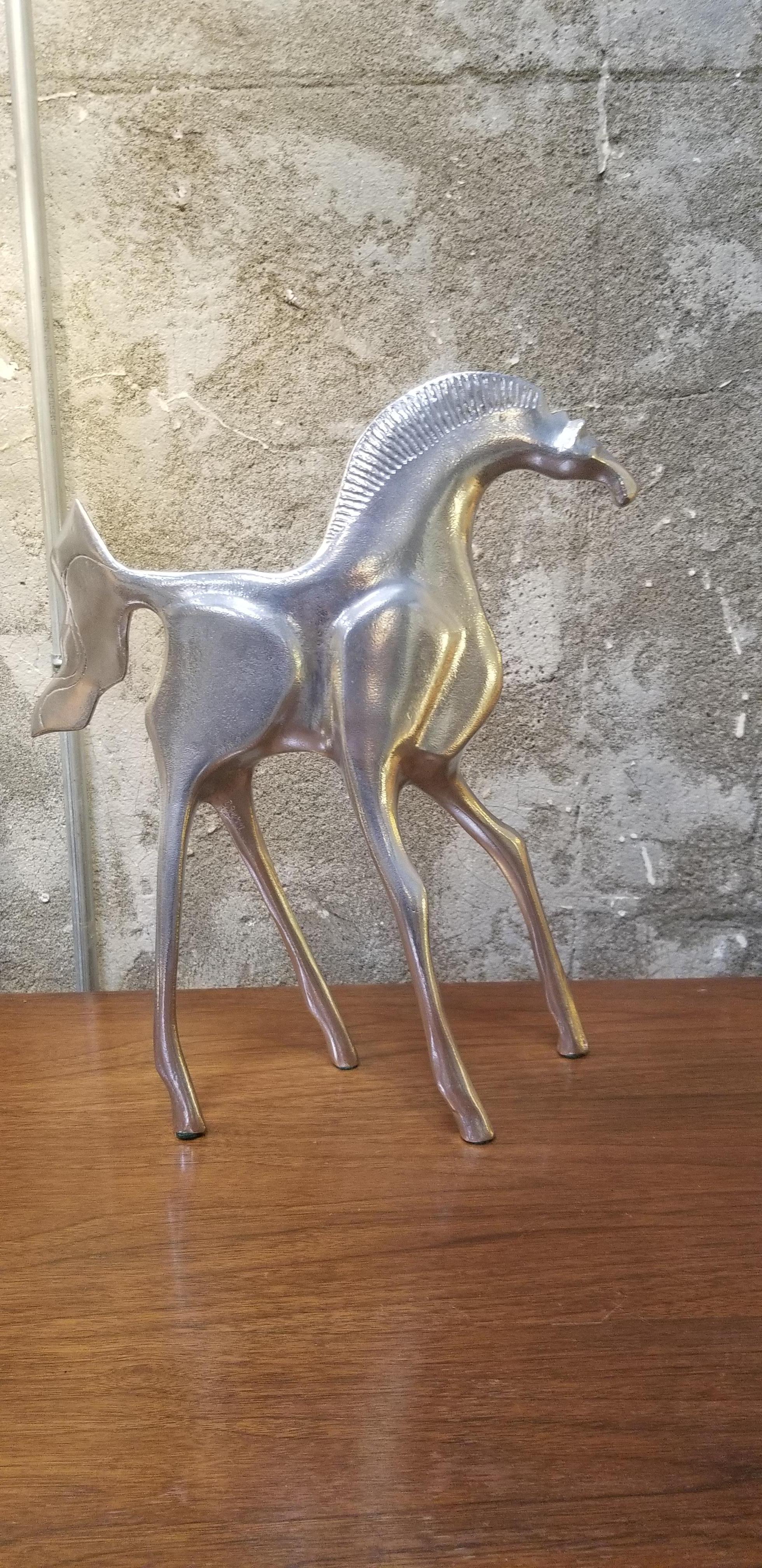 Mid-Century Modern Donald Drumm Cast Aluminium Horse Sculpture
