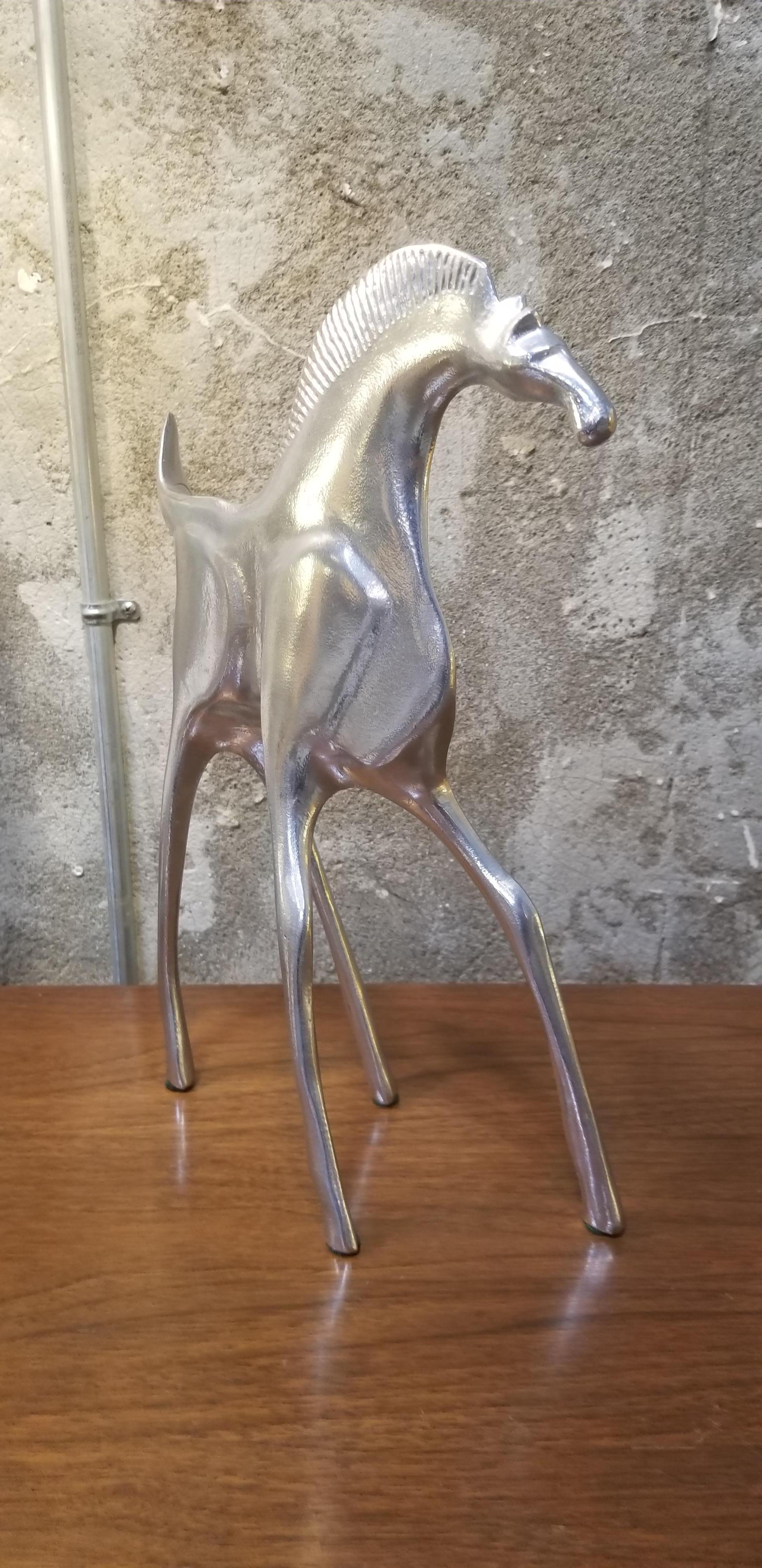 American Donald Drumm Cast Aluminium Horse Sculpture
