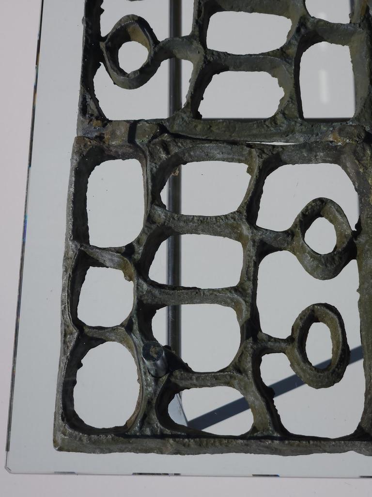 Donald Drumm, Couchtisch aus Aluminiumguss für Galerie, 10 1960er Jahre im Angebot 3