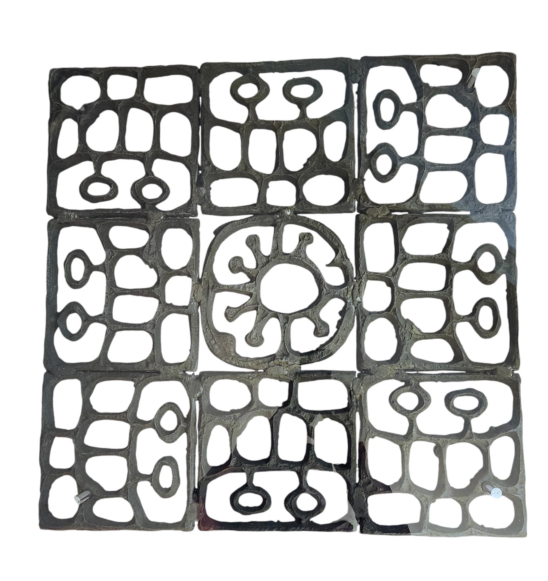 Donald Drumm, Couchtisch aus Aluminiumguss für Galerie, 10 1960er Jahre (Gegossen) im Angebot