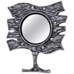 Donald Drumm Mid-Century Modern Brutalist Mirror