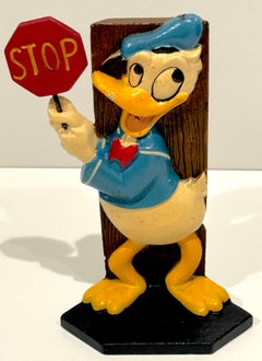 Donald Duck Cast Iron Stop/Enter Doorstop by Walt Disney Productions, 1971