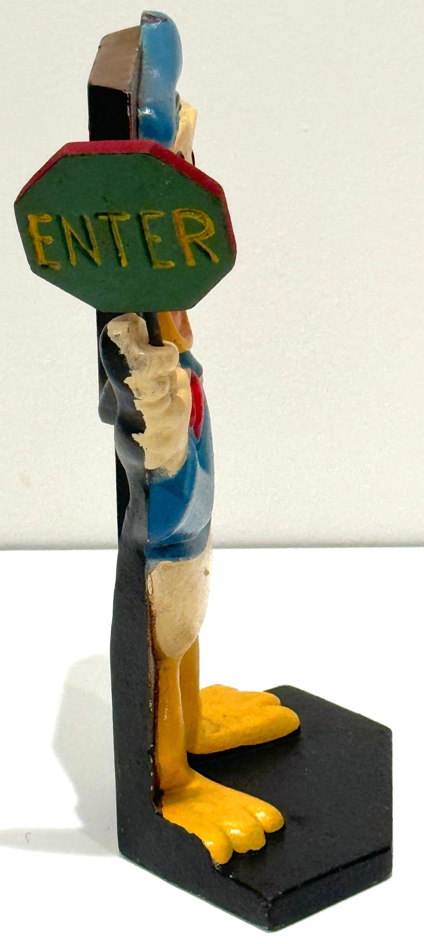 Tope de puerta de hierro fundido del Pato Donald de Walt Disney Productions, 1971 siglo XX en venta