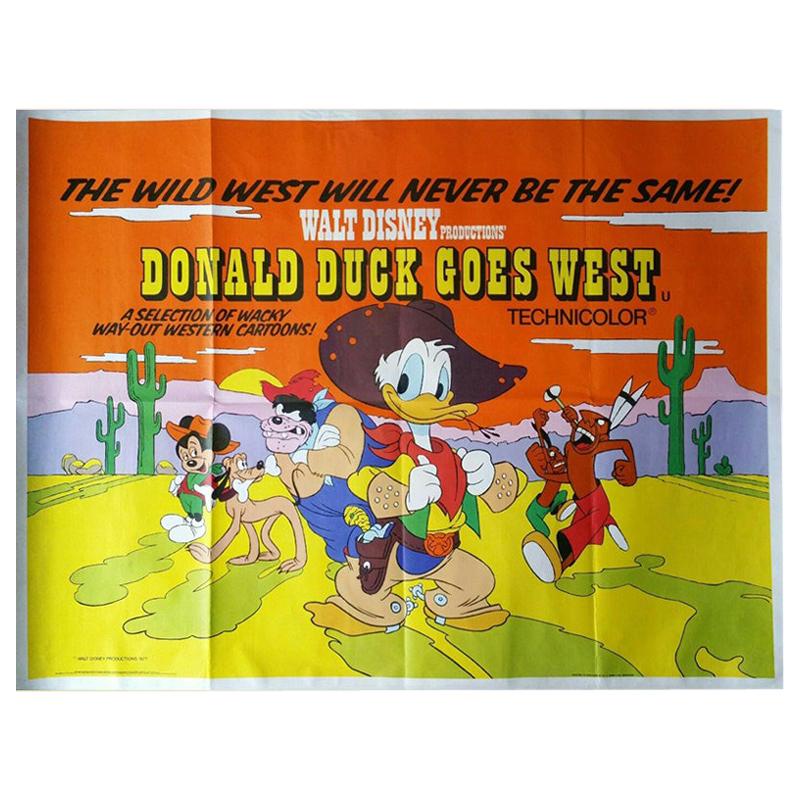 Donald Duck Goes West '1977' Poster For Sale
