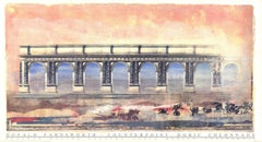 Donald Farnsworth „Counterpoint - Doric Colonnade“ 1991- Offset-Lithographie