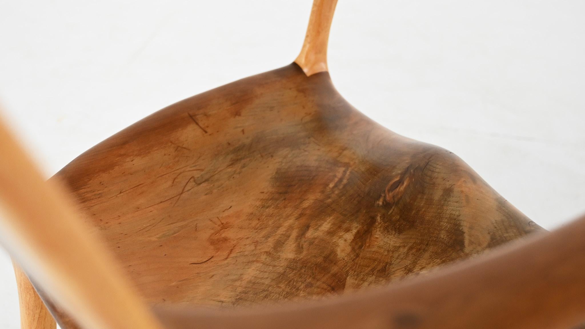 Donald Gordon Rocking Chair Kauri Wood Oak Sam Maloof New Zealand  For Sale 10