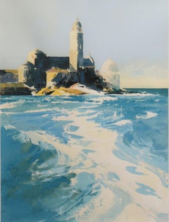 Launch Wash, Saint Michele Venice Lithograph, Signed Limited Edition