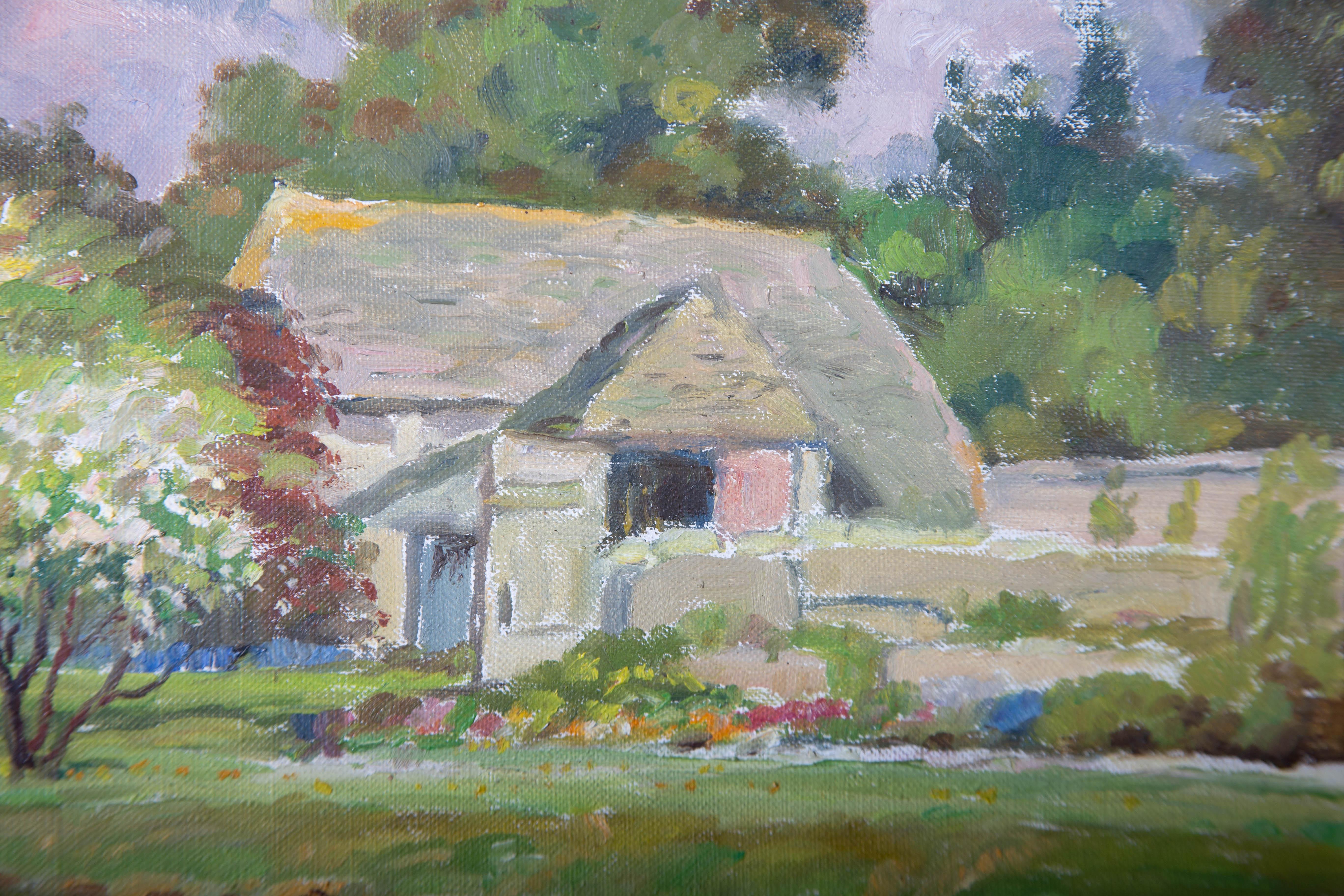 Donald Henry Floyd (1892-1965) - Mid 20th Century Oil, Cottage Garden In Summer 3