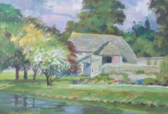 Vintage Donald Henry Floyd (1892-1965) - Mid 20th Century Oil, Cottage Garden In Summer