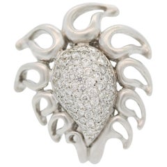 Donald Huber Diamond Gold “Flame” Ring