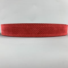 DONALD J PLINER Franco Perforated Size 30 Red Suede Belt