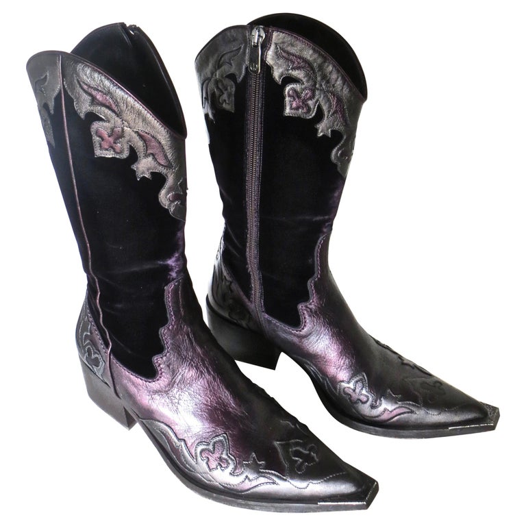 Donald J. Pliner Lady's Vintage Western Boots For Sale at 1stDibs