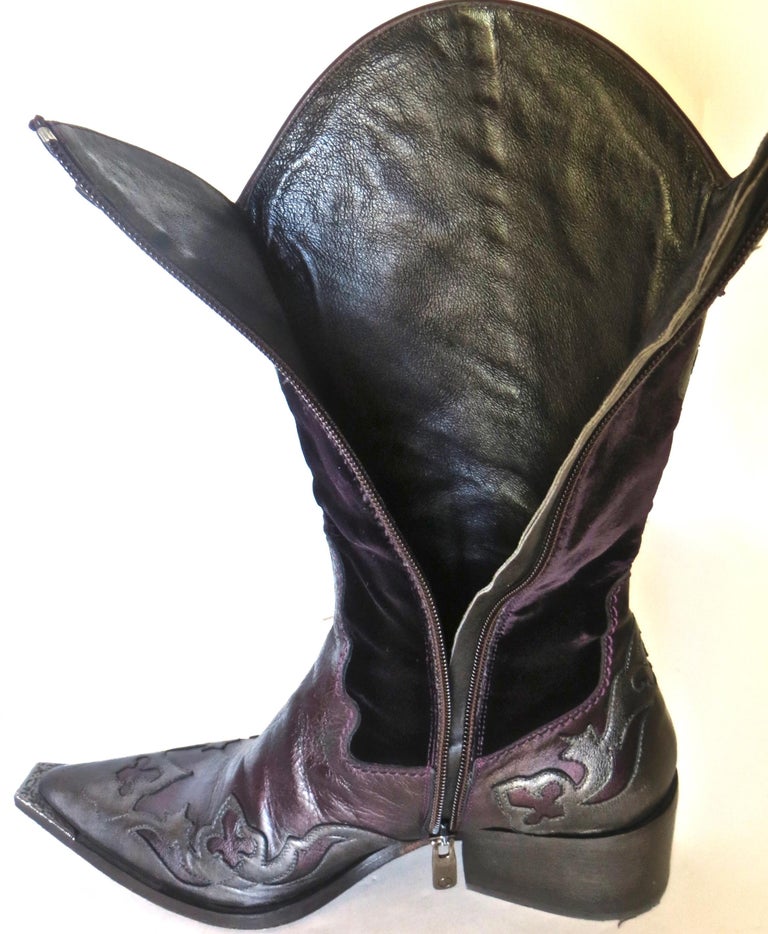 Donald J. Pliner Lady's Vintage Western Boots For Sale at 1stDibs