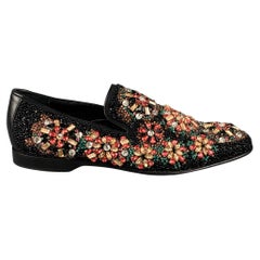 DONALD J PLINER SIGNATURE Size 9.5 Multi-Color Encrusted Leather Slip On Loafers