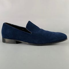 DONALD J PLINER Size 8 Navy Suede Slip On Loafers