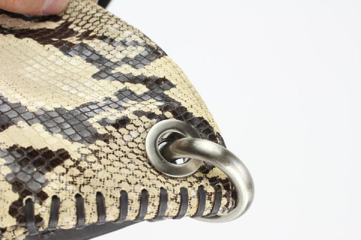 Donald J. Pliner Snakeskin Hobo Bag 235dp716 For Sale 2