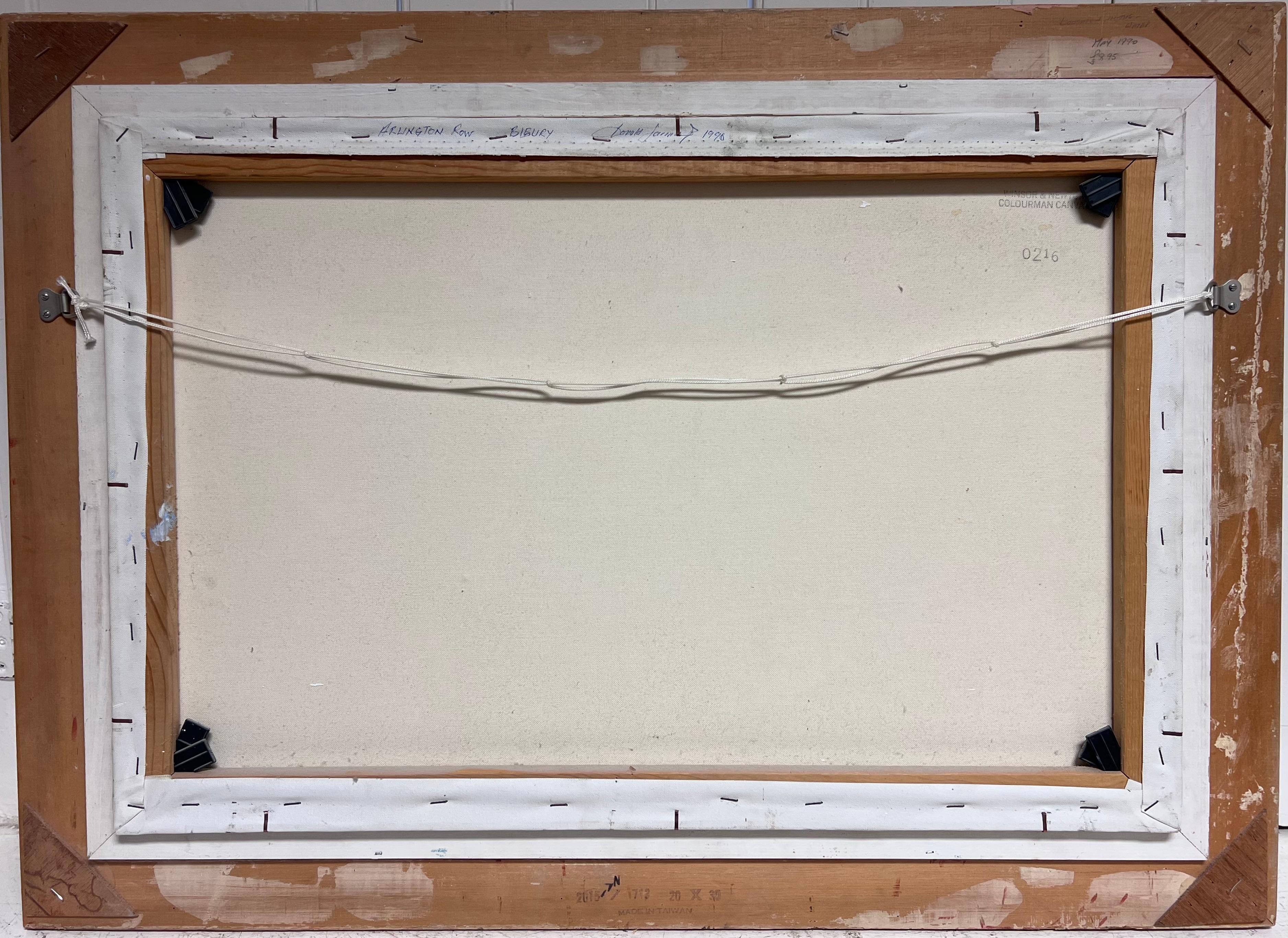 Arlington Row Bibury The Cotswolds England Original signiertes Ölgemälde im Angebot 8