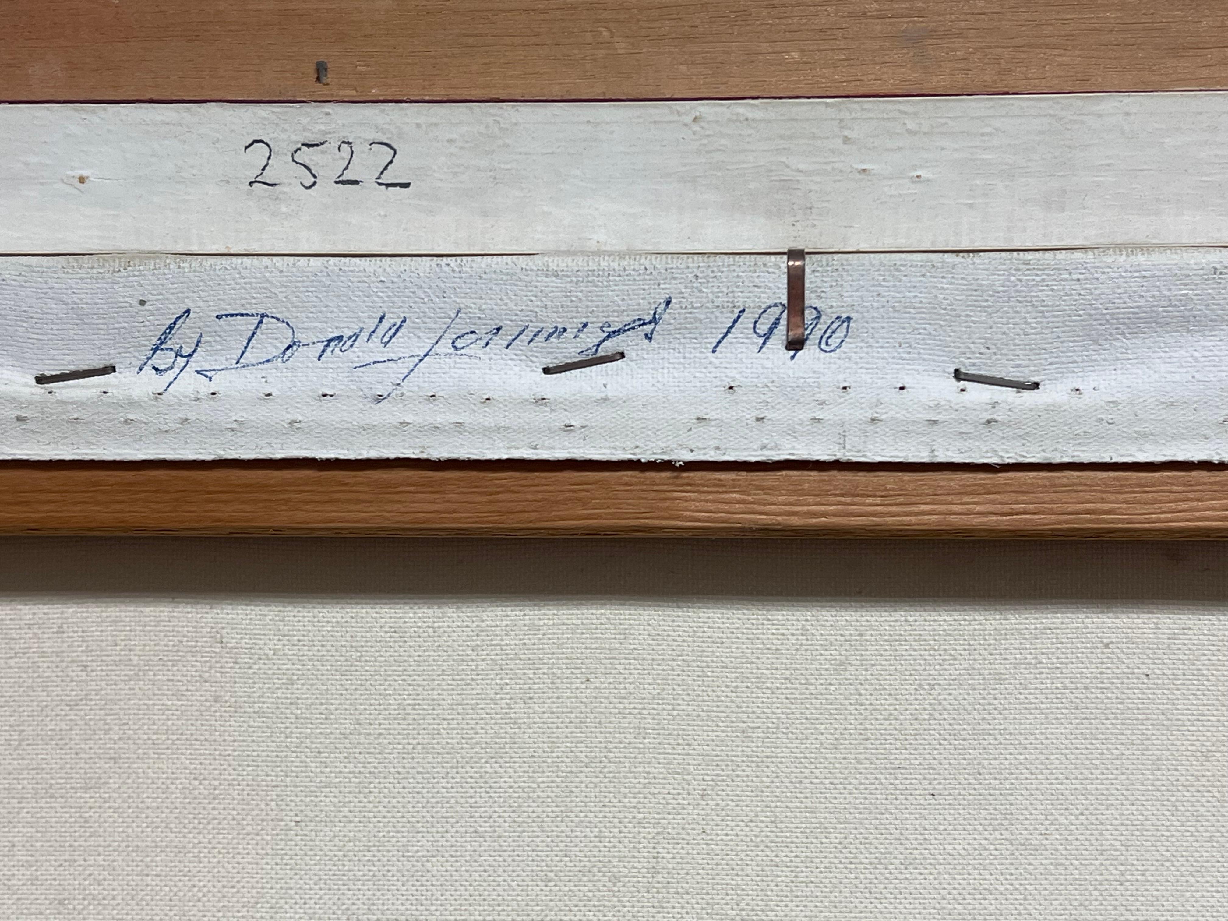 Castle Combe Die Cotswolds England Original signiert Ölgemälde Das Dorf im Angebot 7