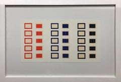 Framed Gallery Card, “Series of Ten Woodcuts” (Donald Judd Exhibition)